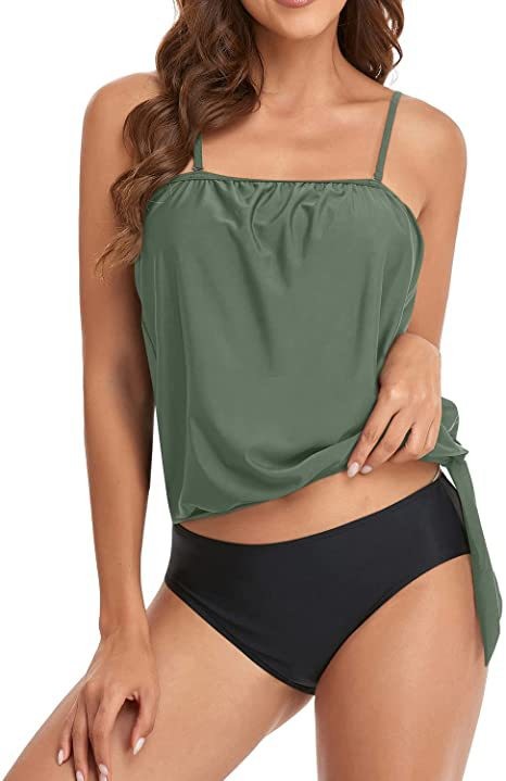 Crop Top Women - Tankini Dames Bikini Crop Top Spaghettibandjes