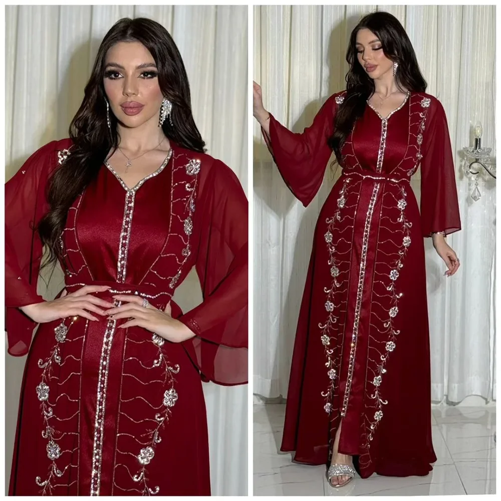 Turkey Women Fashion - Moslim Set Jurk Vrouwen Vier-seizoen Pendelen