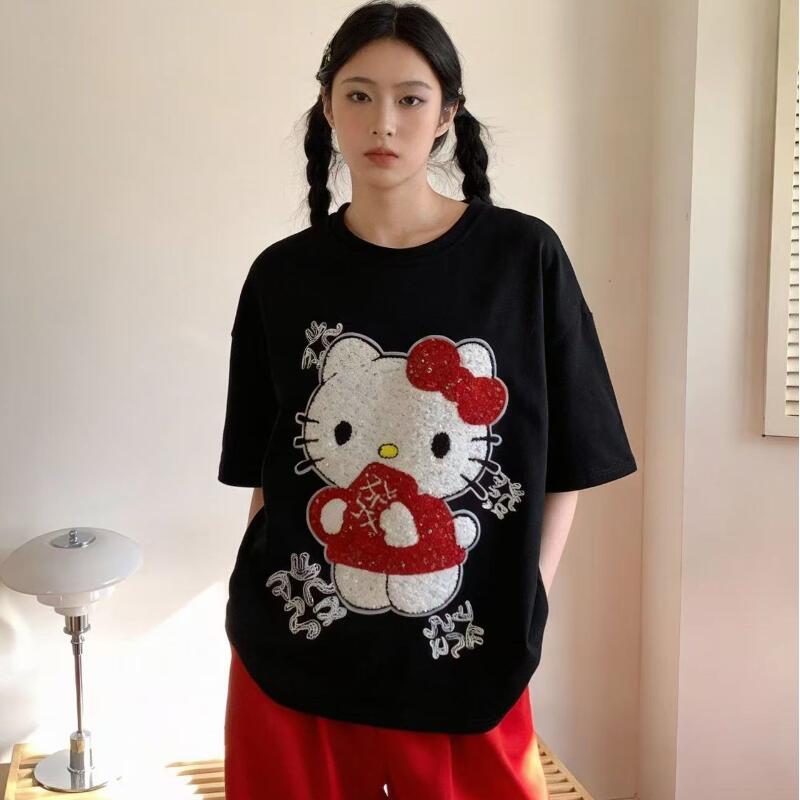 Trend Women Fashion - Leuke Korte Mouwen Hello Kitty Zomer