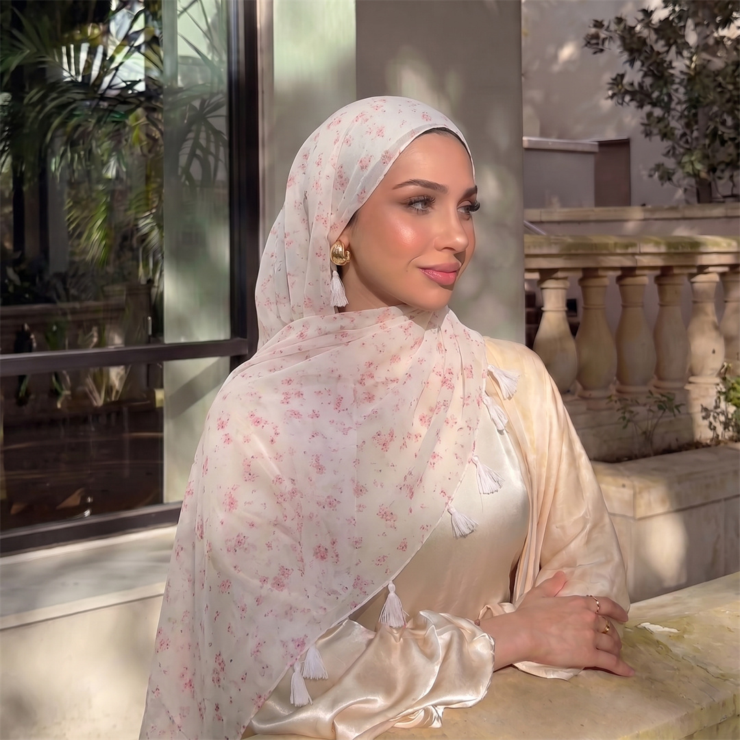 Trend Women Fashion - Modevrouwen Tassel Hijab Zachte Sjaal Bescheiden