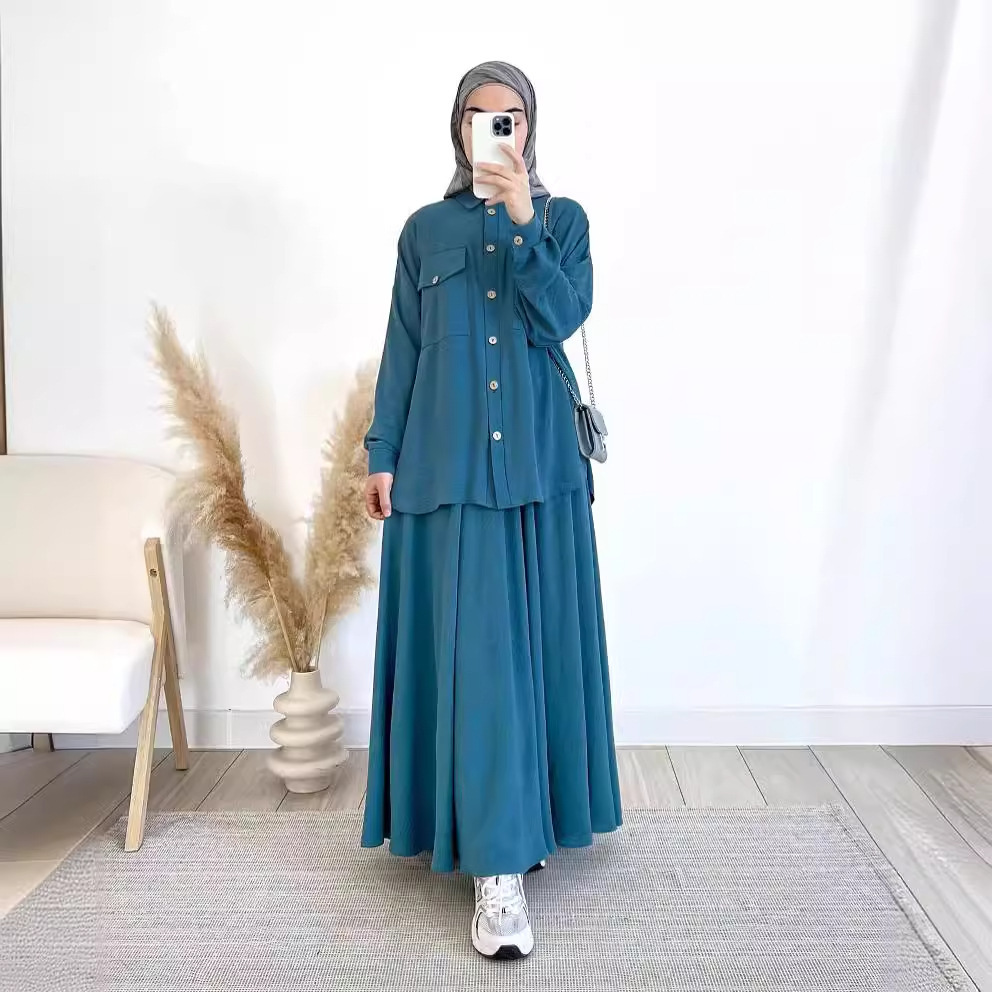 Turkey Women Fashion - 2-delig shirt en rokken met lange