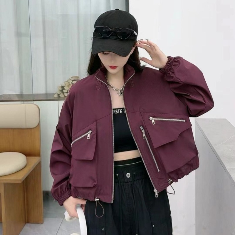 Women'S Fashion Utility Jacket - 2025 Lente Herfst Koreaanse Mode Harajuku