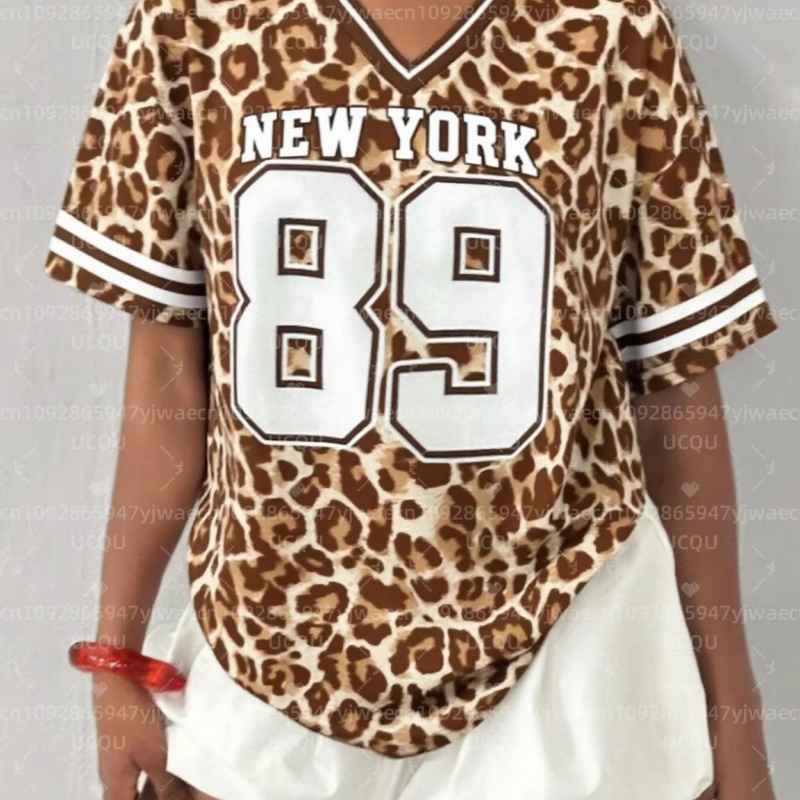 Women'S Fashion York - NEW YORK NO.89 Gedrukt V-hals Dames