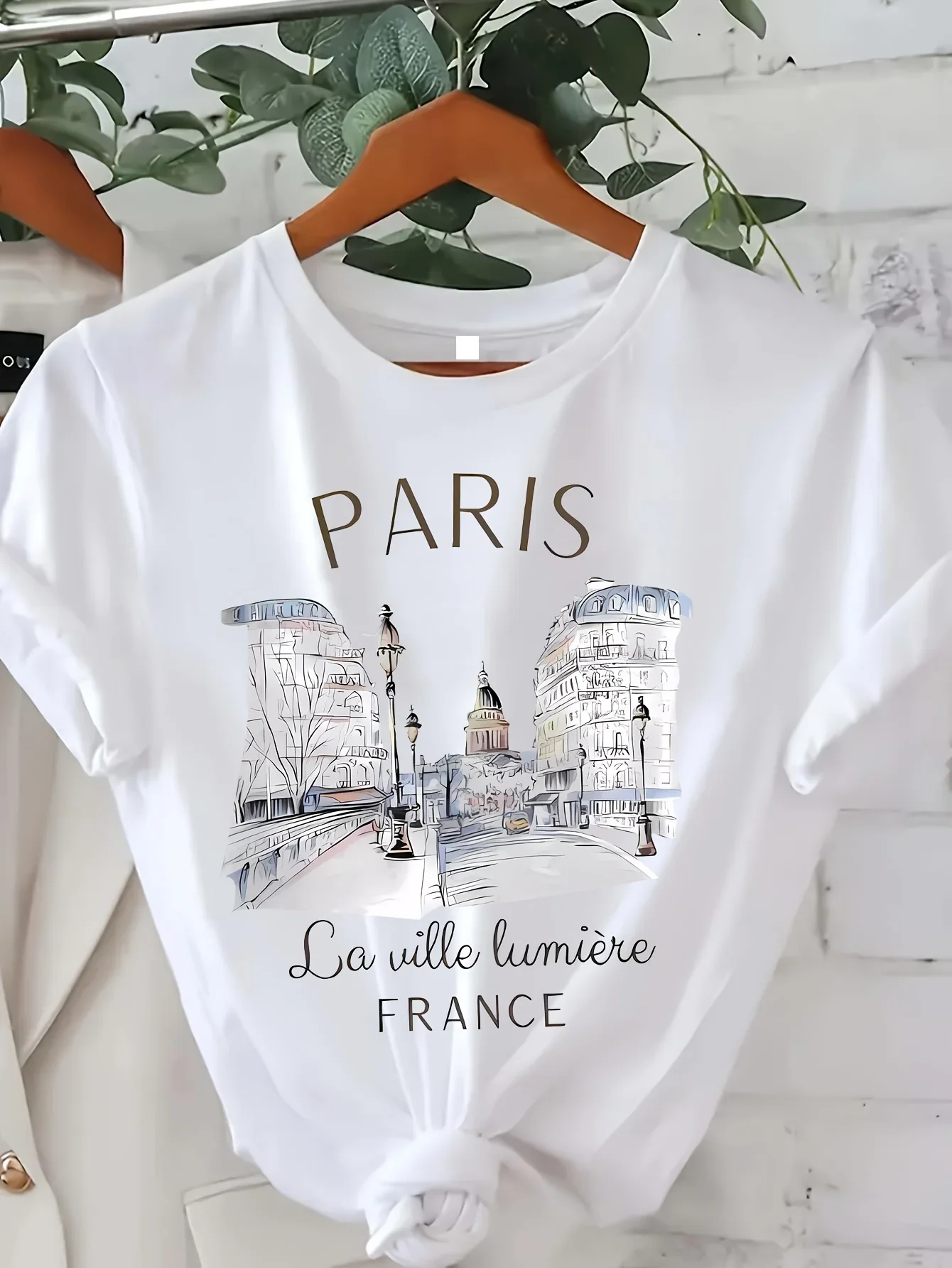 Women'S Fashion Paris - Y2k T-shirt Parijs Dames Print T-shirt