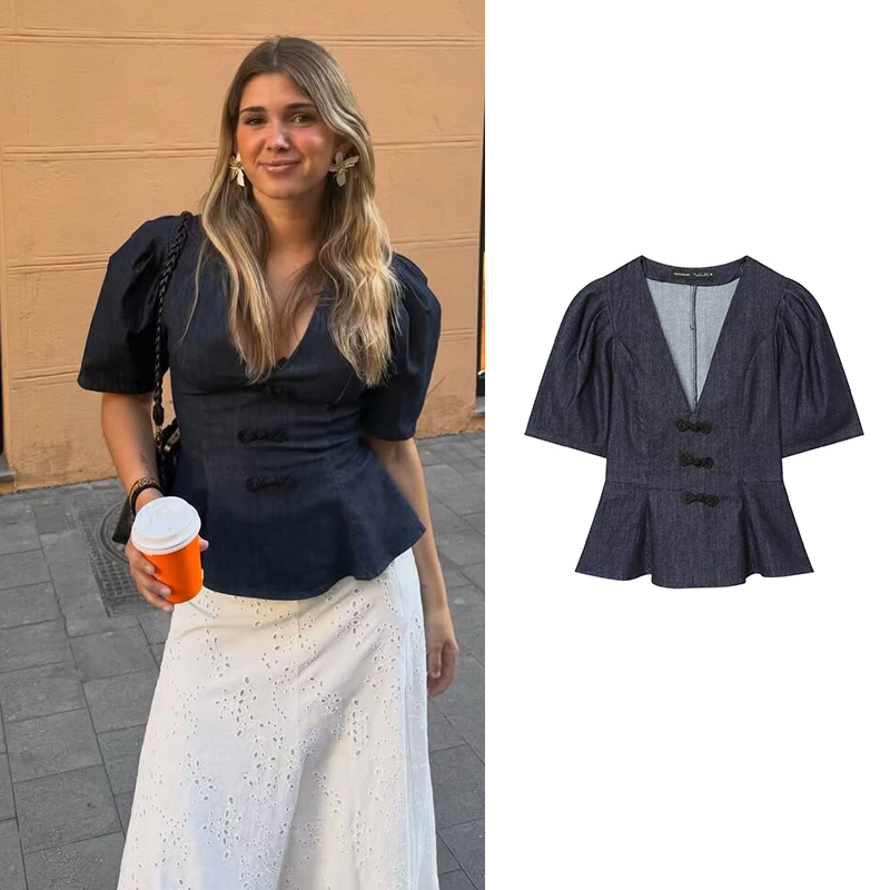 Women'S Fashion Trends Spring 2026 - Denim Dames Shirts Blouse 2026 Zomer