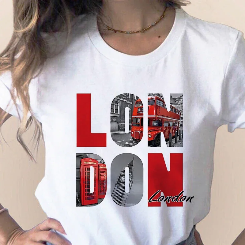 Women'S Fashion Paris - Mode City Print T-Shirt Paris London