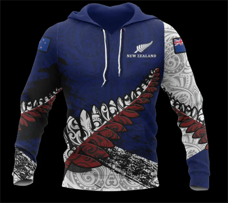 Women'S Fashion Rugby Top - Winter Nieuwe 3d Aotearoa Nieuw Zeeland
