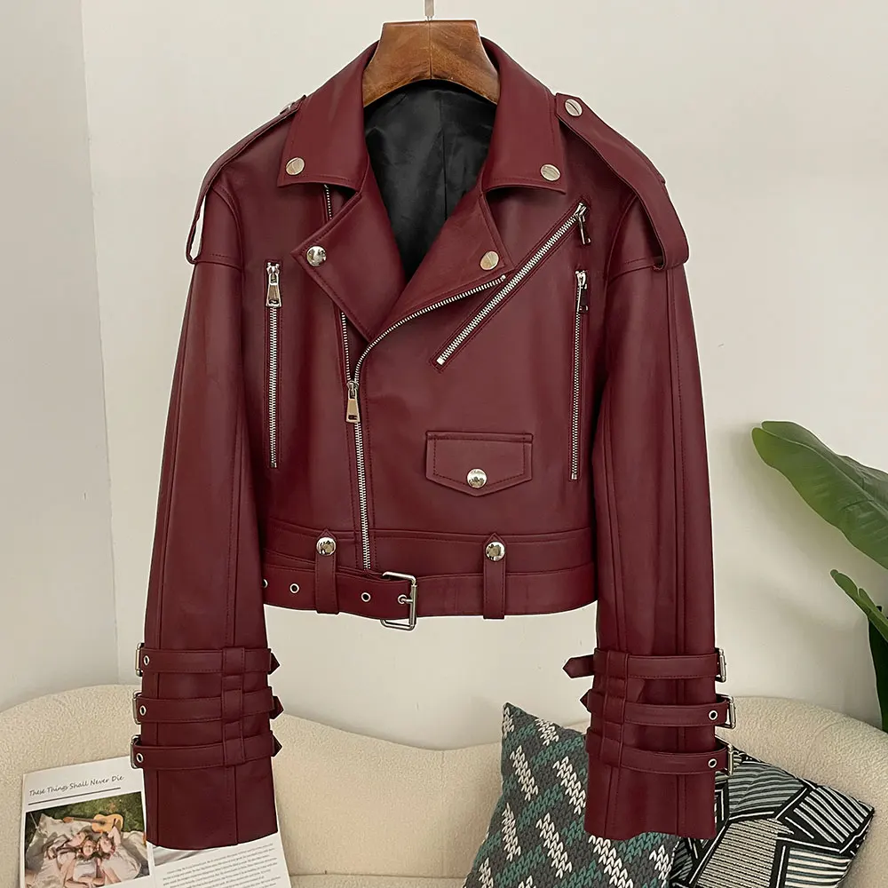 Echt leren damesjack voor dame - Women'S Fashion Utility Jacket recensie en prijs