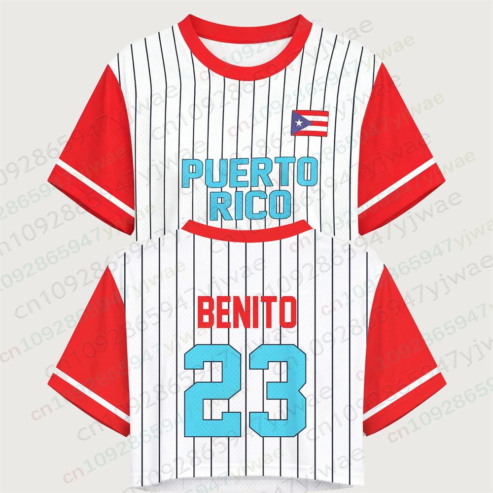 Puerto Rico Crop Top Jersey Pu - Women'S Fashion Rugby Top recensie en prijs