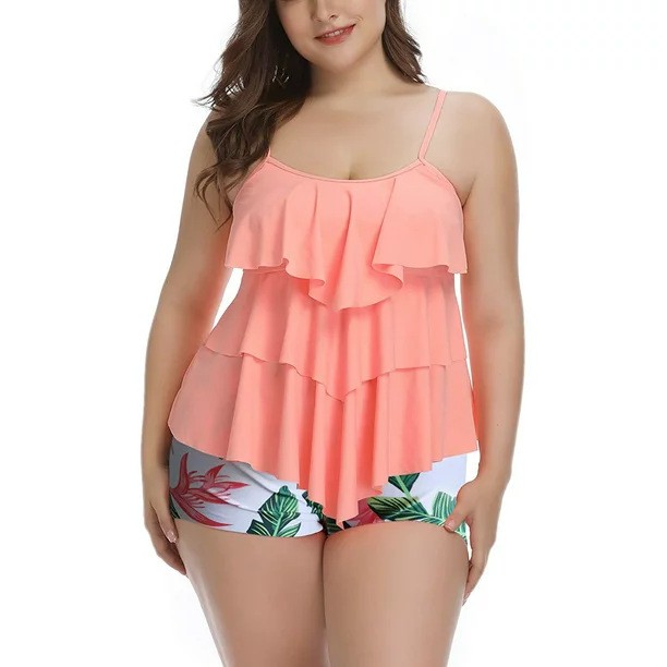 Tankini Damesbikini Bloemenpri - Crop Top Women recensie en prijs