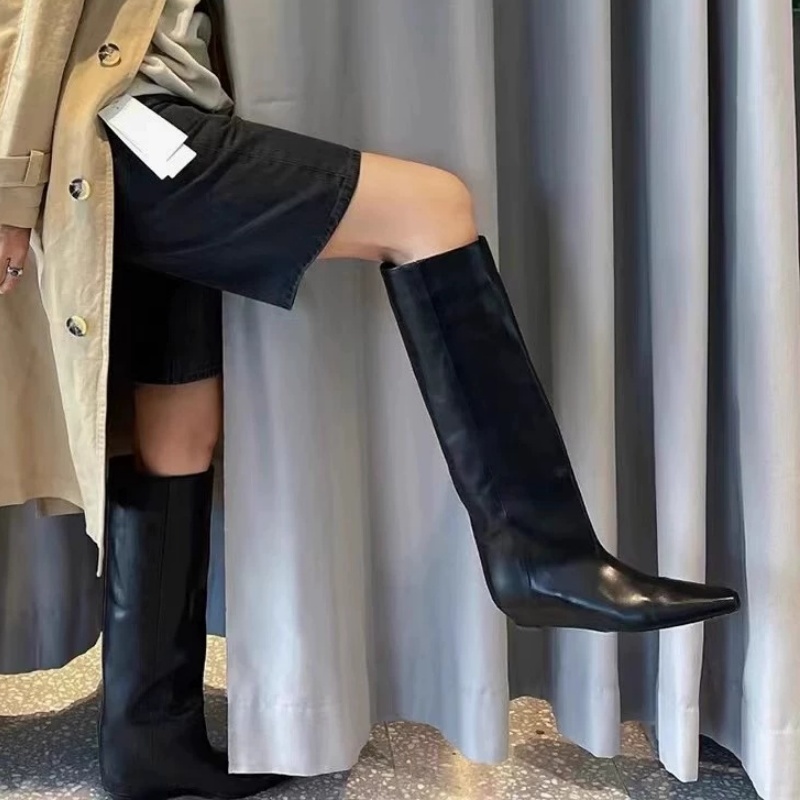 Mode Dames Kniehoge Laarzen Pu - Women'S Fashion Leather Boots recensie en prijs