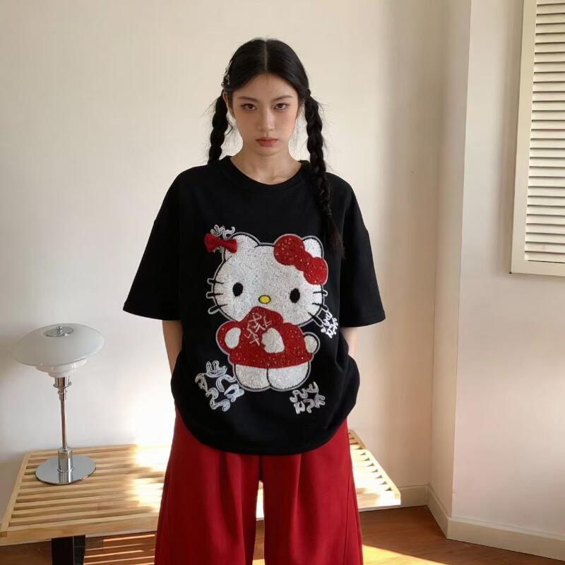 Leuke Korte Mouwen Hello Kitty - Trend Women Fashion recensie en prijs