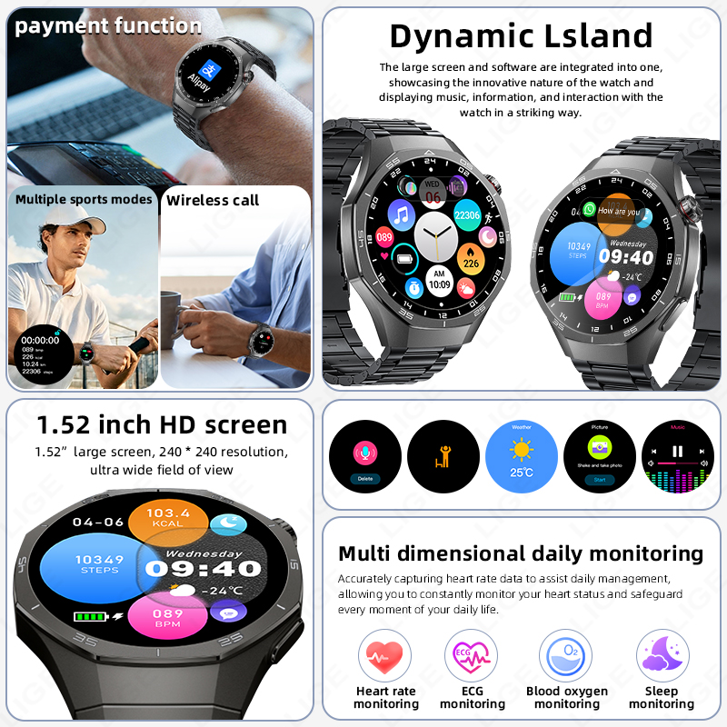 LIGE ECG Smartwatch voor Andro - Women Fashion Week 2026 recensie en prijs