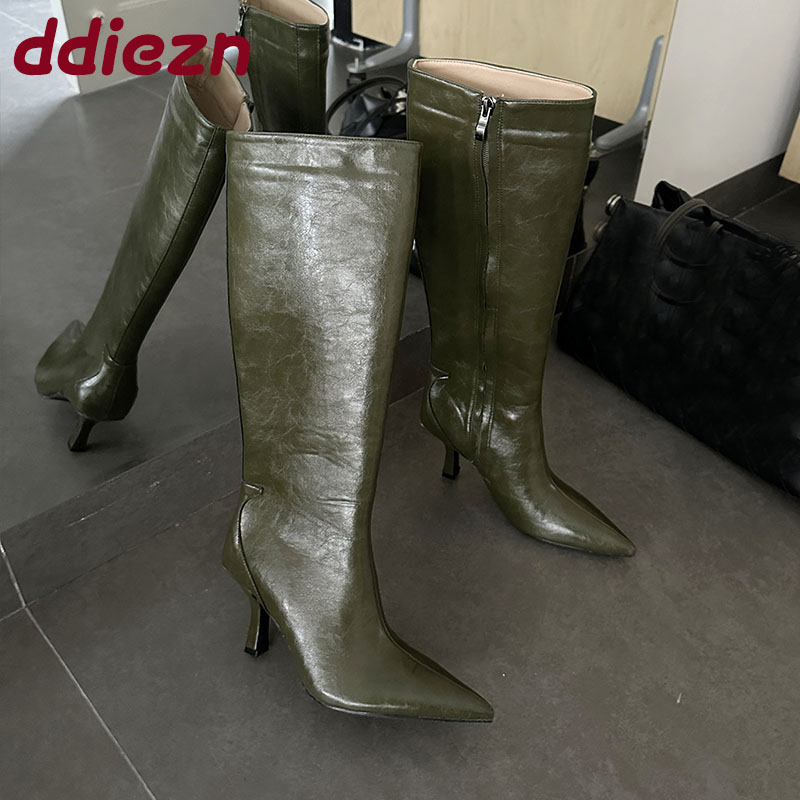Mode Puntschoen Dames Knie Hog - Women'S Fashion Knee High Boots recensie en prijs