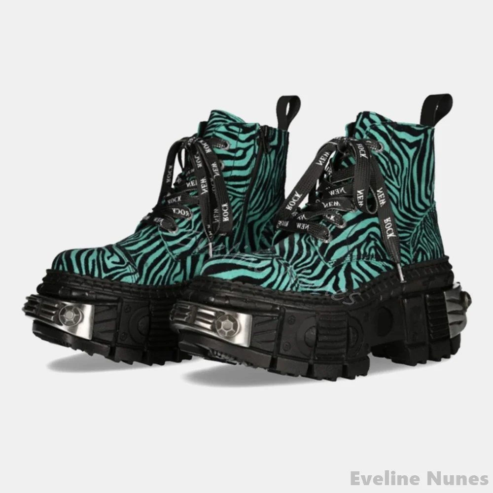 Retro Contrast Kleur Luipaard  - Women'S Fashion Leather Boots recensie en prijs