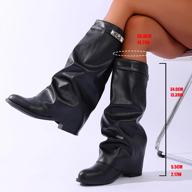 Brand Design Zwart Pu Lederen  - Women'S Fashion Leather Boots recensie en prijs