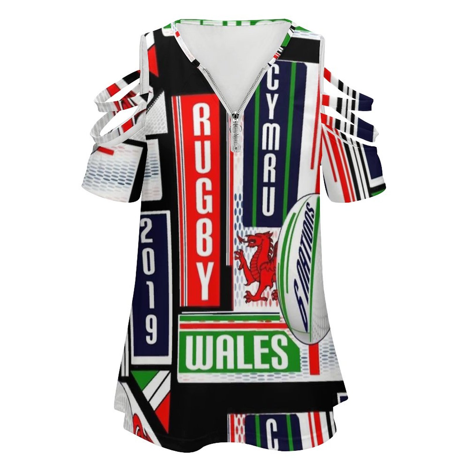 Cymru Welsh Wales Rugby Team D - Women'S Fashion Rugby Top recensie en prijs