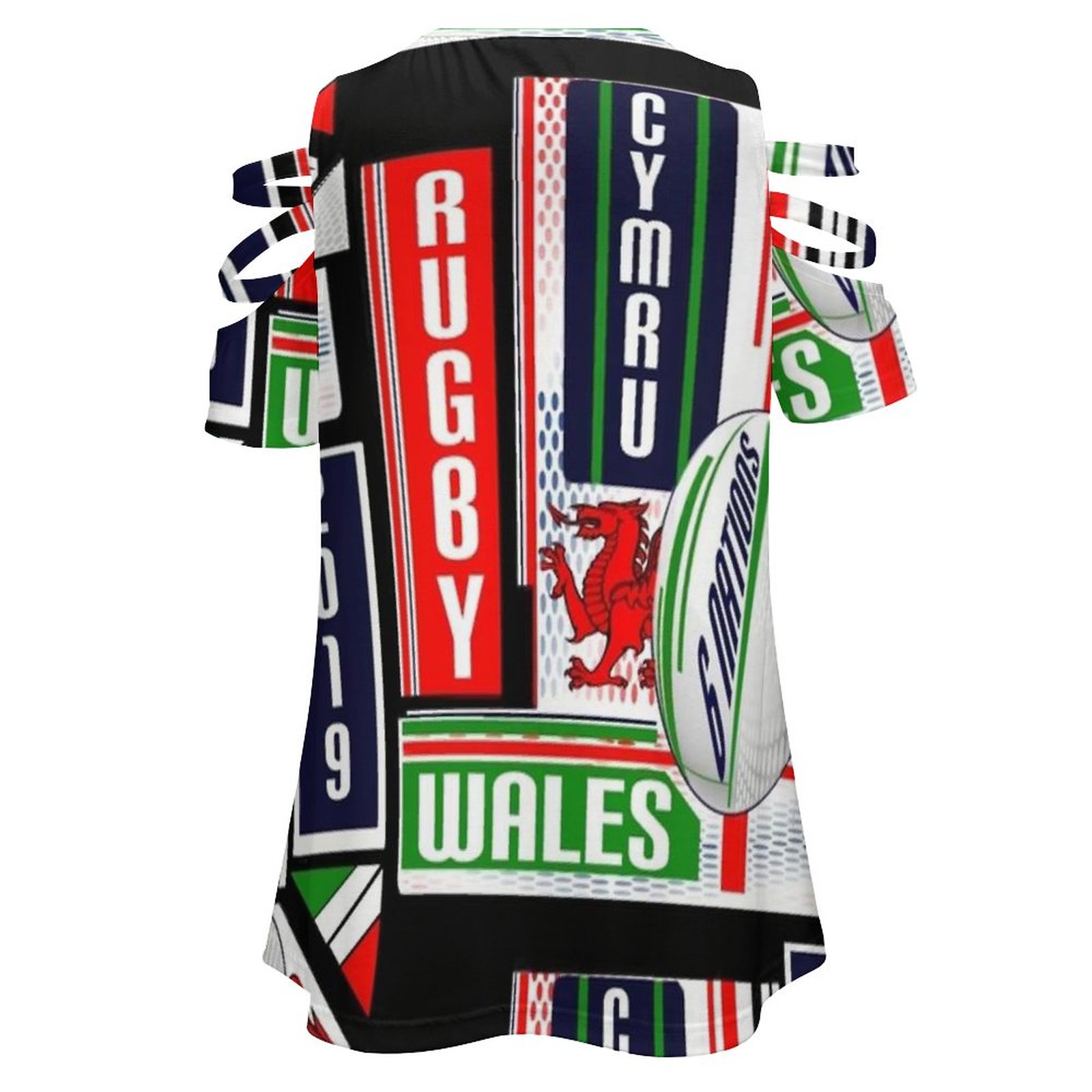 Cymru Welsh Wales Rugby Team D - Women'S Fashion Rugby Top recensie en prijs