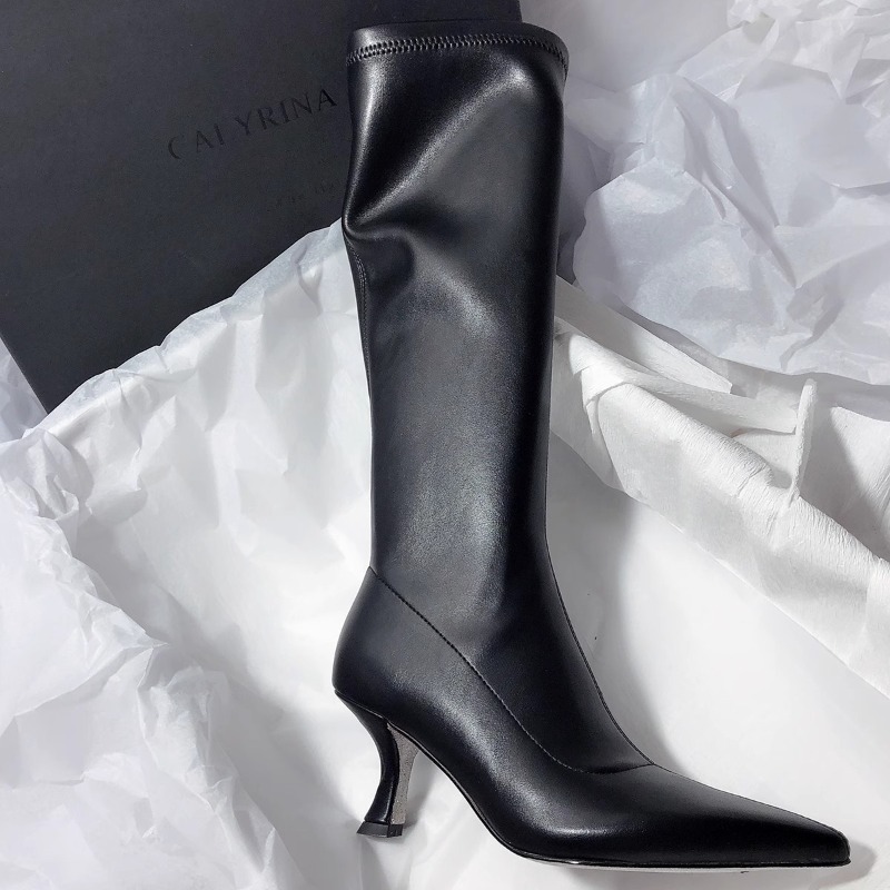 Herfst nieuwe stiletto mode la - Women'S Fashion Knee High Boots recensie en prijs
