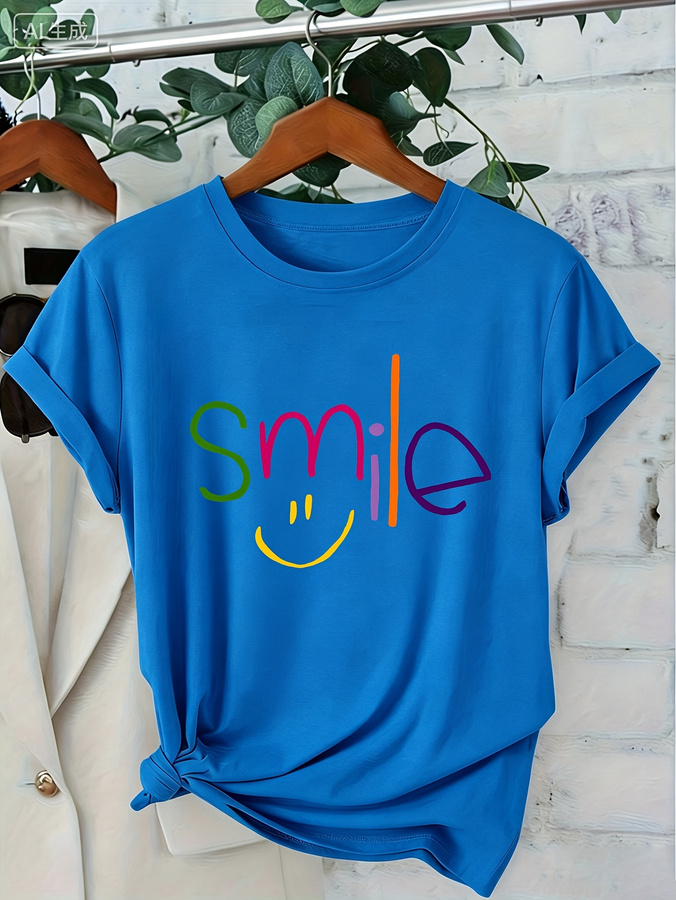 T-shirt met Smile-print, schat - Women'S Fashion Trends Summer 2025 recensie en prijs