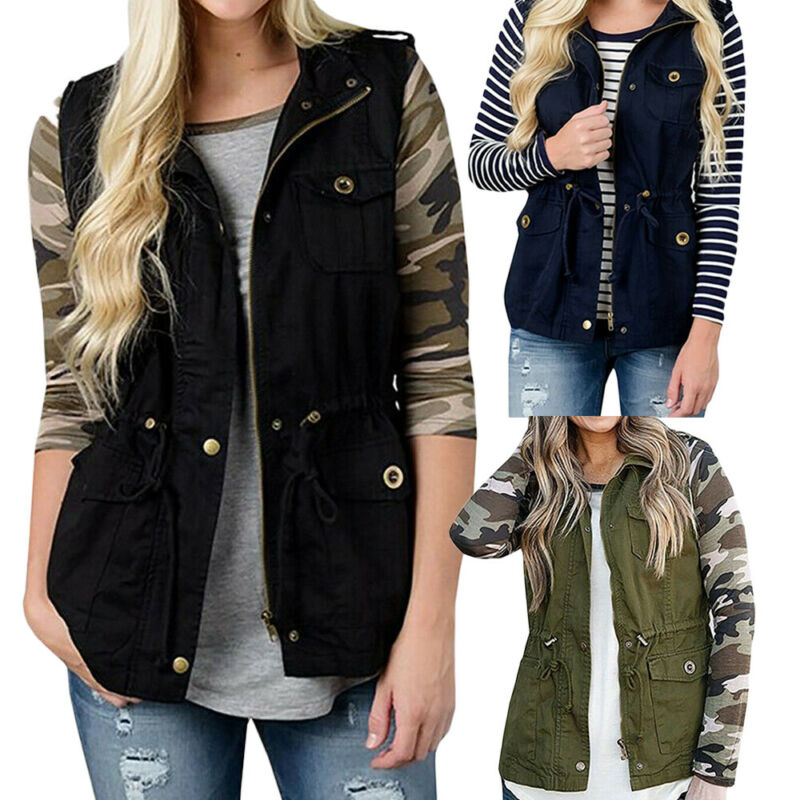 Mode Vrouwen Vest Olijf Cargo  - Women'S Fashion Utility Jacket recensie en prijs