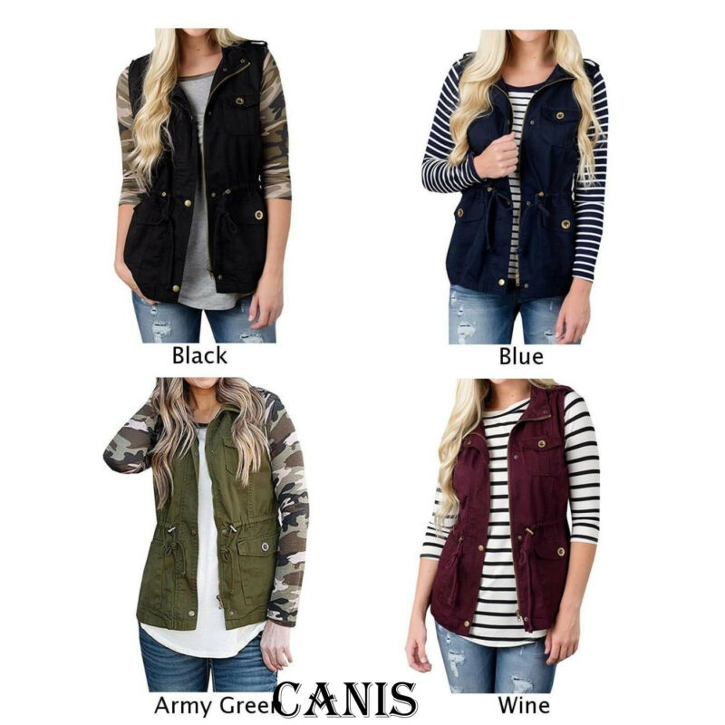 Mode Vrouwen Vest Olijf Cargo  - Women'S Fashion Utility Jacket recensie en prijs