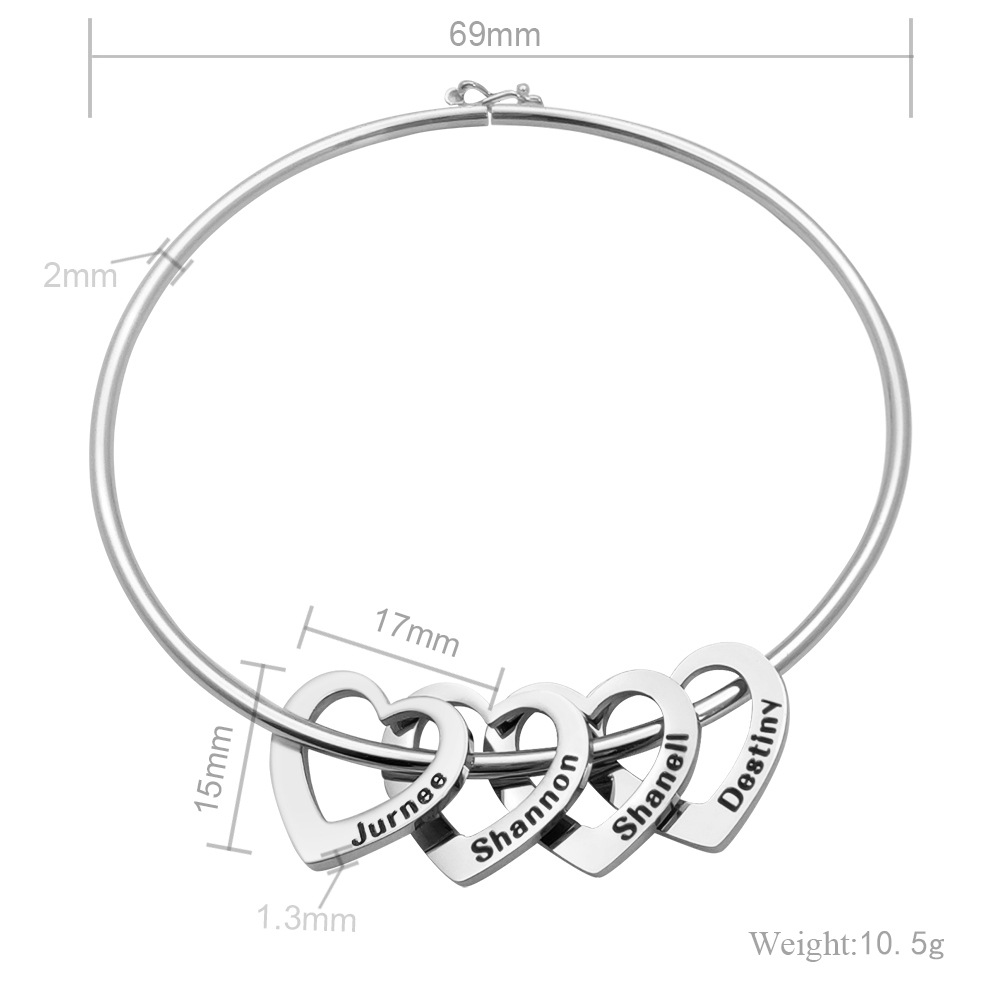 Gegraveerde armband met hartvo - Women Fashion Name Ideas recensie en prijs