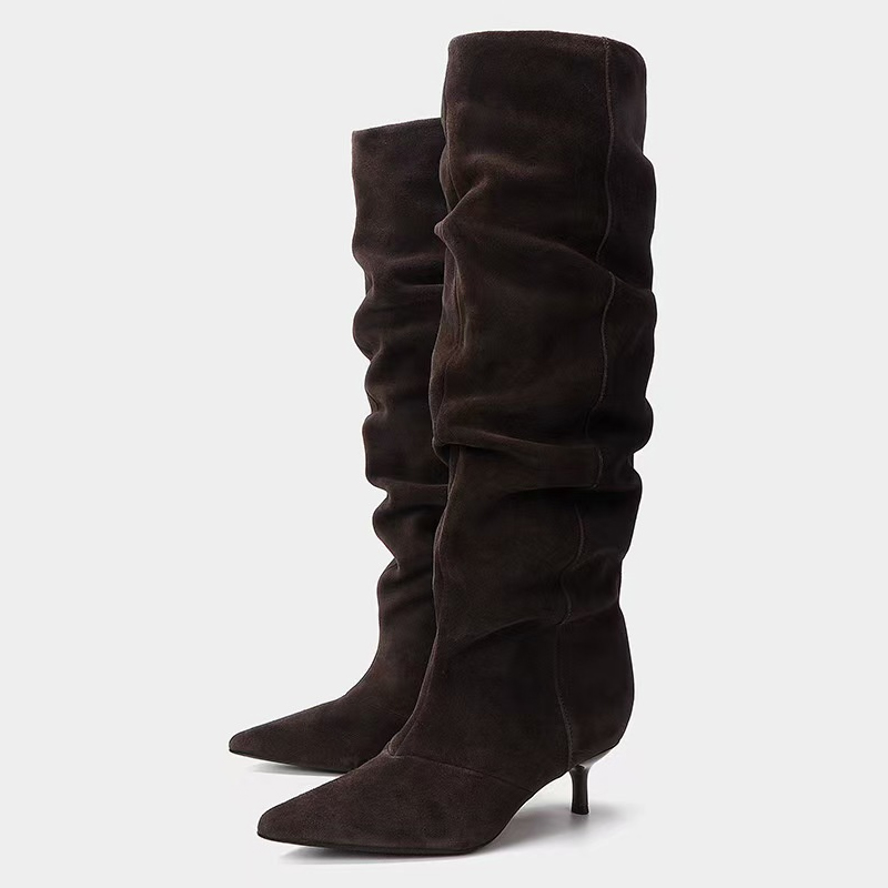 Liyke Runway Fashion Geplooide - Women'S Fashion Knee High Boots recensie en prijs