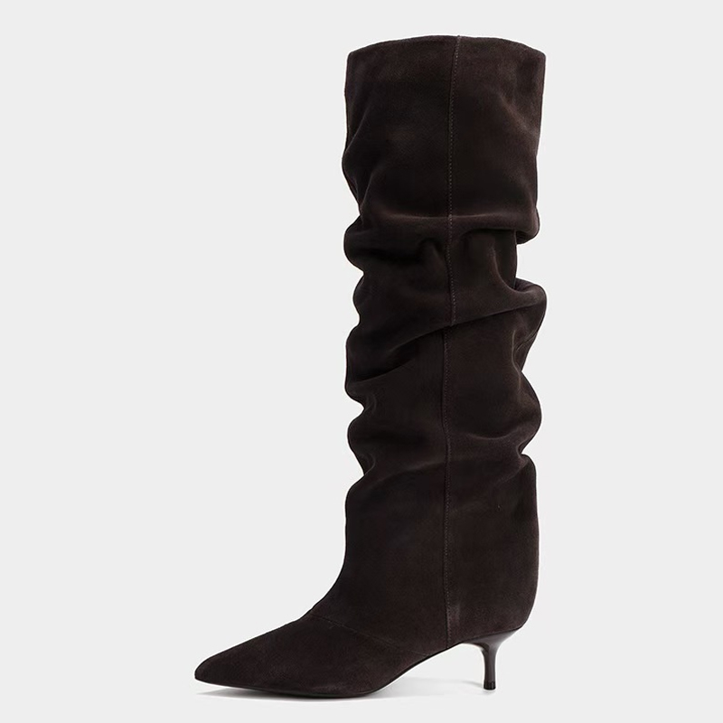 Liyke Runway Fashion Geplooide - Women'S Fashion Knee High Boots recensie en prijs