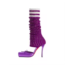 Butterfly-Kont vierkante teen  - Women'S Fashion Knee High Boots recensie en prijs